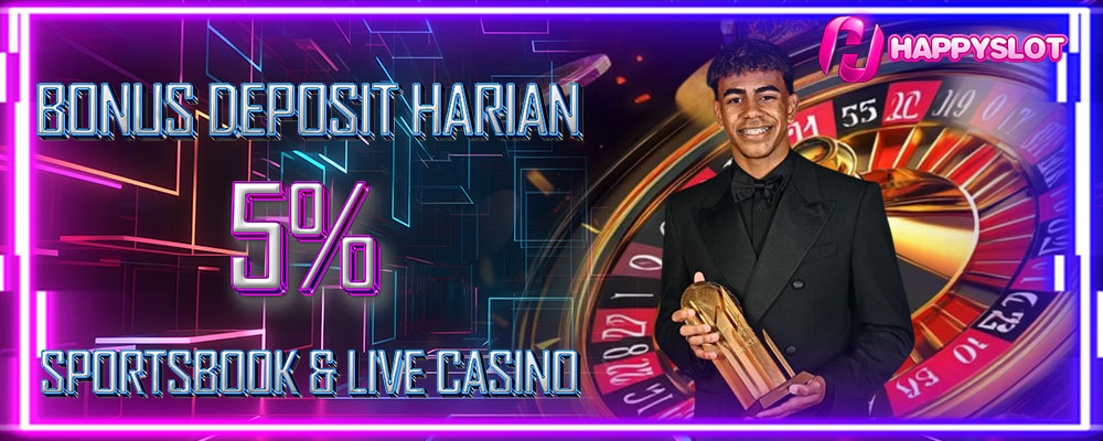 Bonus Deposit Harian 5% Sportsbook & Live Kartu